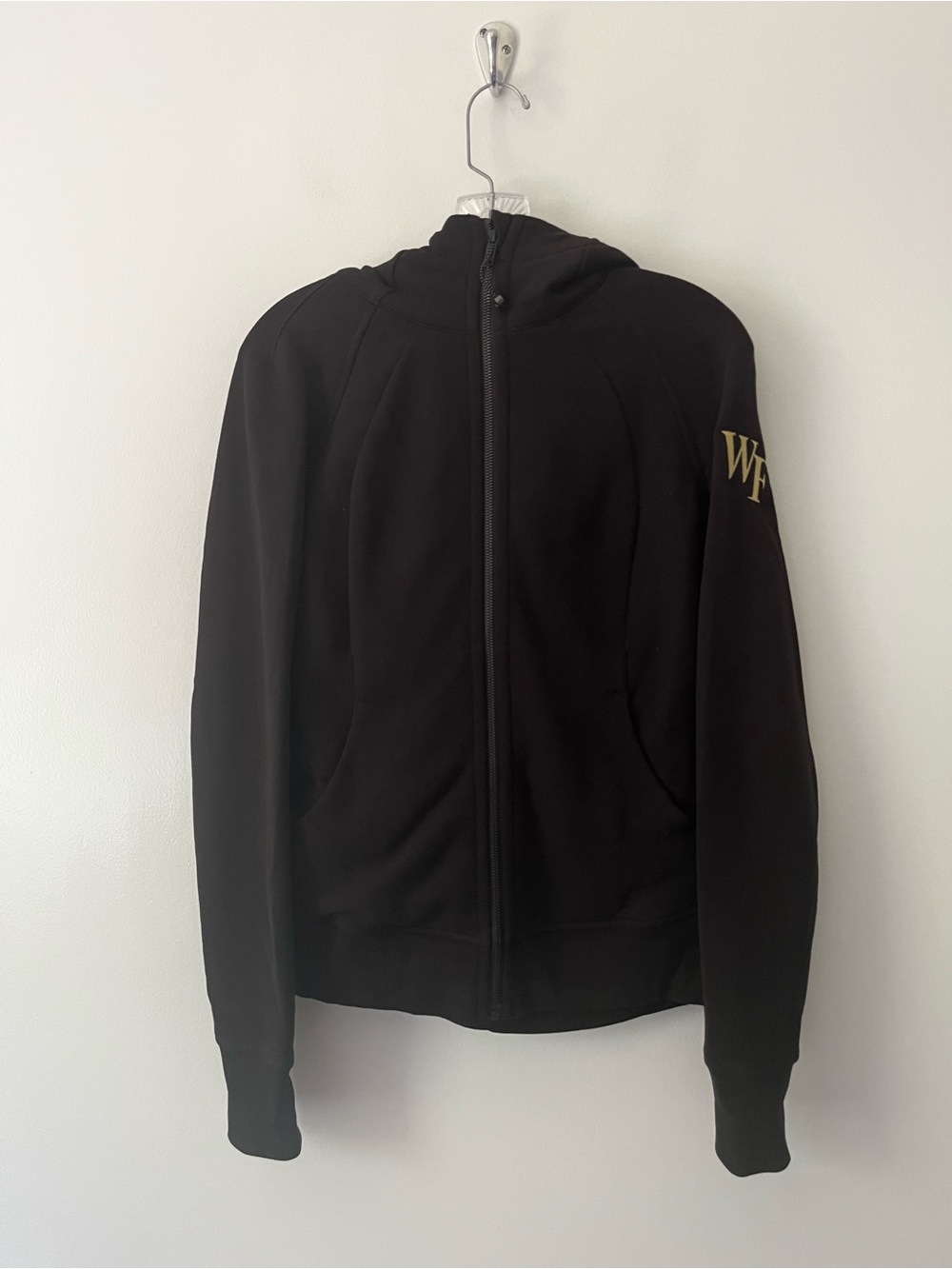 Lululemon Scuba Hoodie Full Length Zip Black Wake Forest Demon Deacons 8